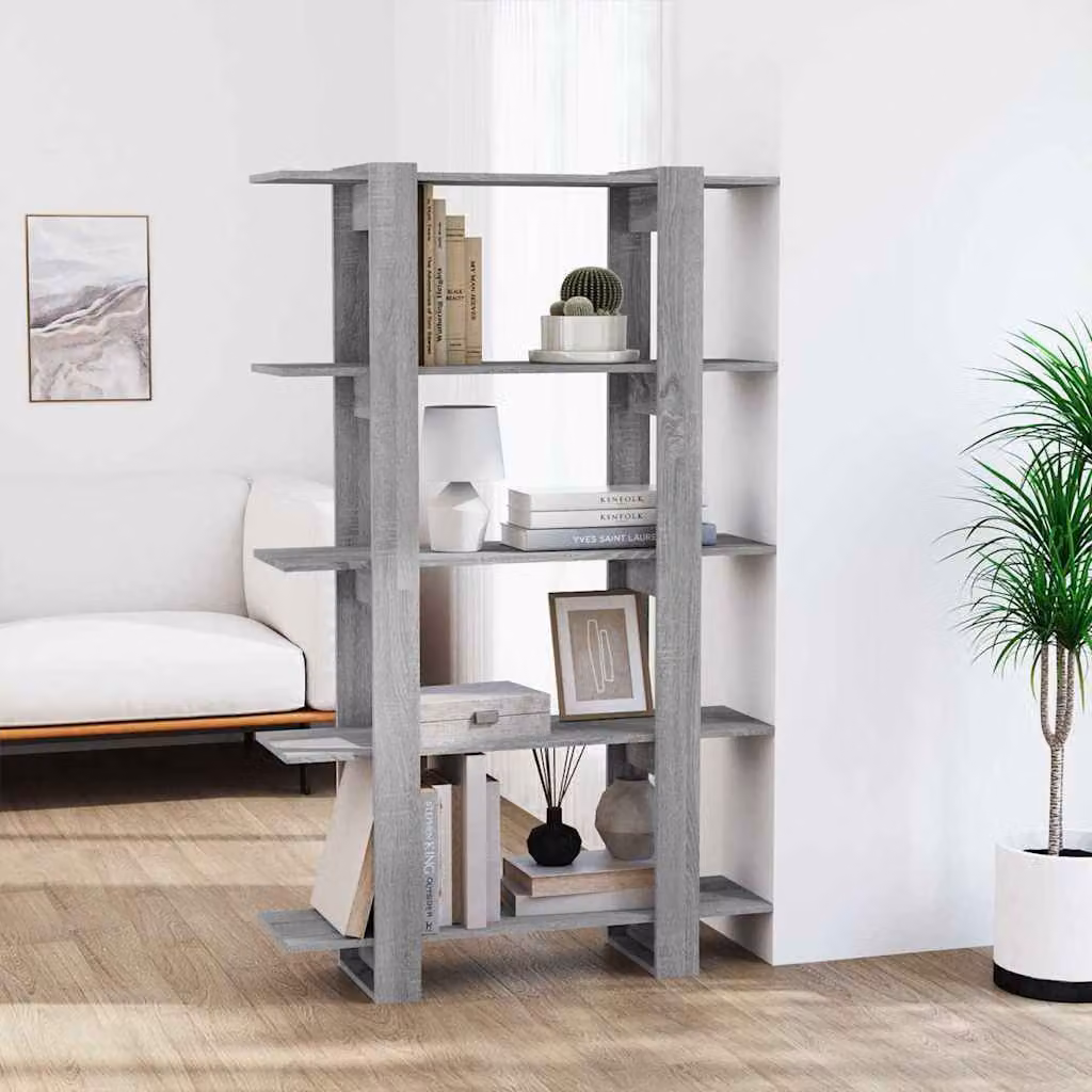 Libreria/Divisorio vidaXL Grigio Sonoma L: 100 cm, P: 30 cm, H: 160 cm