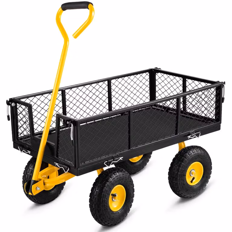 Carrello da giardino - Carrello per il giardino - Carrello da spiaggia - Carrello per massi - Carrello di trasporto - Carrello per attrezzi - Uso esterno - 1200lbs