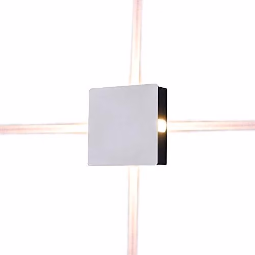 Lampada LED da Muro Quadrato 4W 110LM/W Colore Bianco 4000K IP65