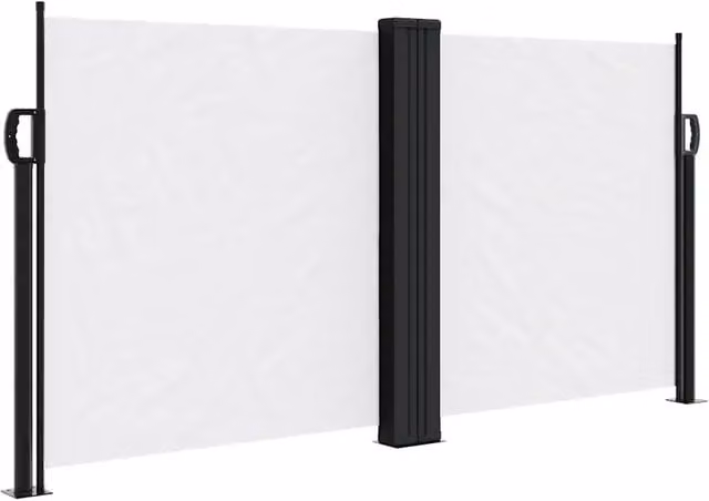 Tenda da Sole | Tenda parasole Laterale Retrattile Bianca 120x1200 cm