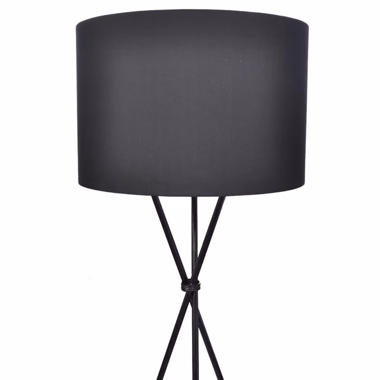 vidaXL Lampada da terra con stelo nero 139 cm