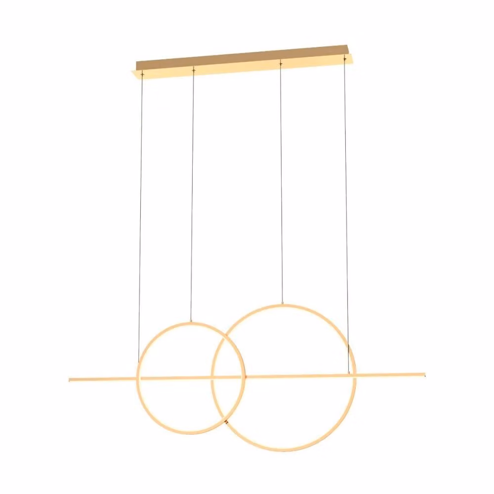 Lampada a sospensione a LED CHOLET, oro francese, 34 W, 2890 lm, metallo, dimensioni: 150 x 110 x 8 cm, IP20, Zuma Line