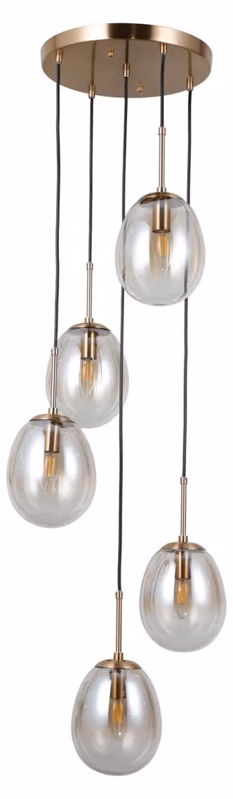 MEOLO PND-40825-5-GD Lampada a sospensione Italux
