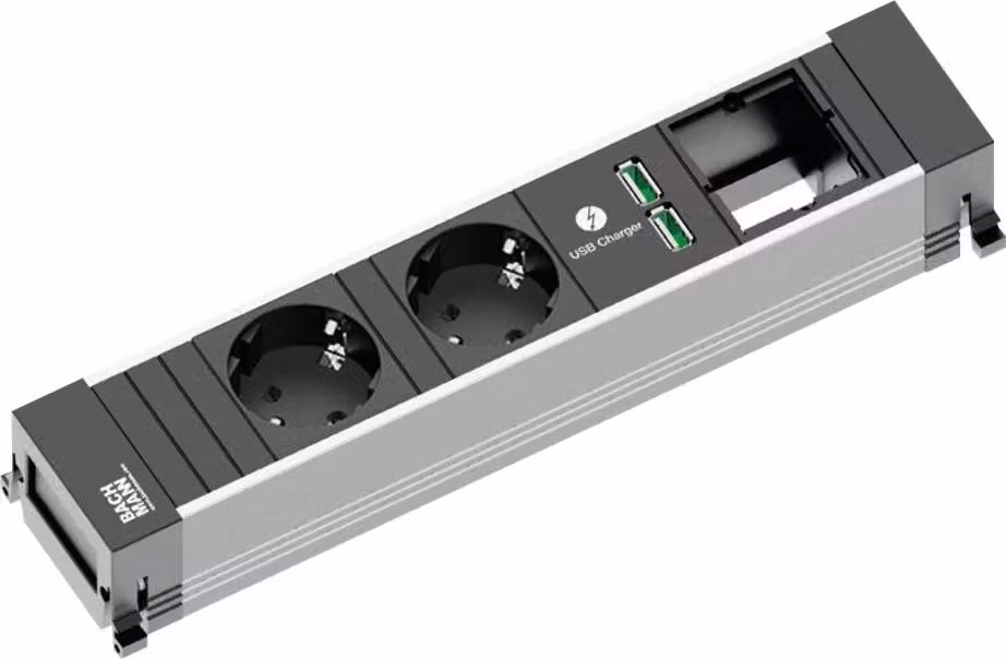 Bachmann POWER FRAME - taglia M - presa multipla - corrente alternata 250 V - ingresso, ingresso GST18i3 - connessioni in uscita: