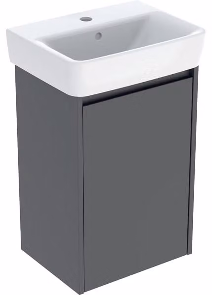 Geberit Renova Plan ensemble lave-mains avec meuble sous lavabo, 1 porte, 45x69,7x34cm, 504.034.JK.1, 504.034.JK.1