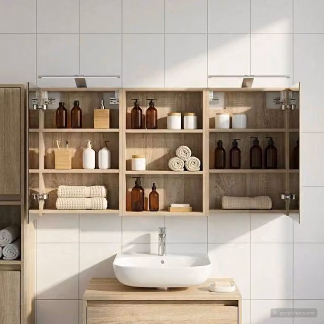 Set di Armadi da Bagno 3 pz 120 x 10,5 x 60,5 cm 3403738