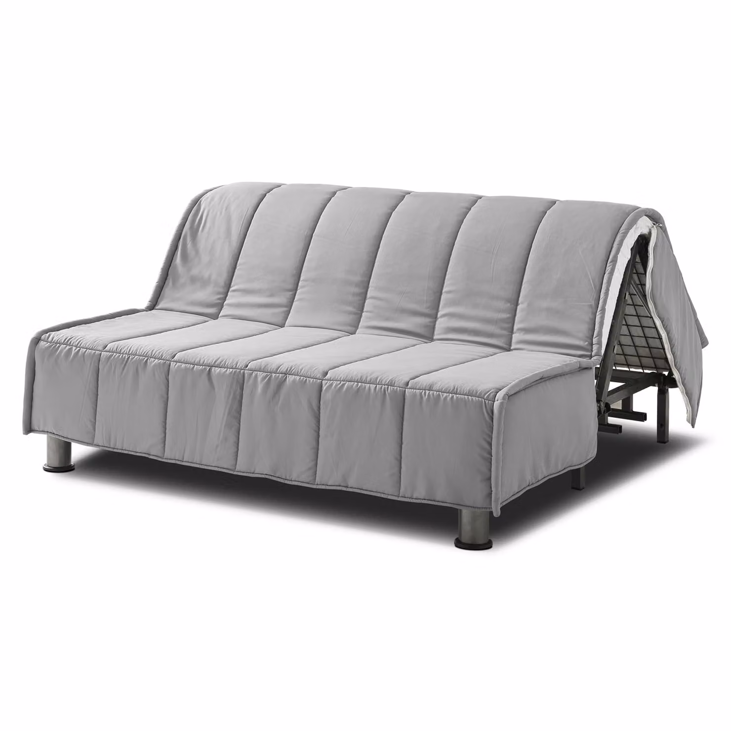 Copertura Divano Letto + Cuscini EVENING 140x190 cm Grigio