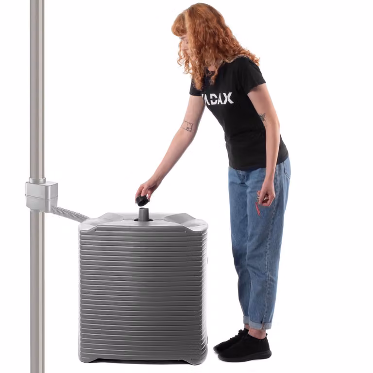 KADAX cisterna per acqua piovana 125L modulare in plastica antracite