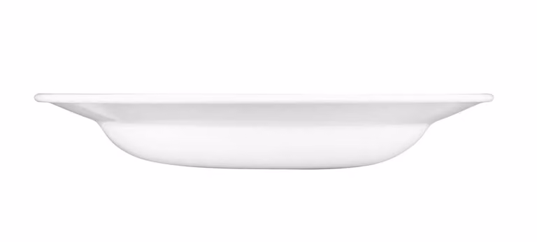 Piatto fondo bianco in porcellana linea Profile, diam. 24cm, 12 pezzi
