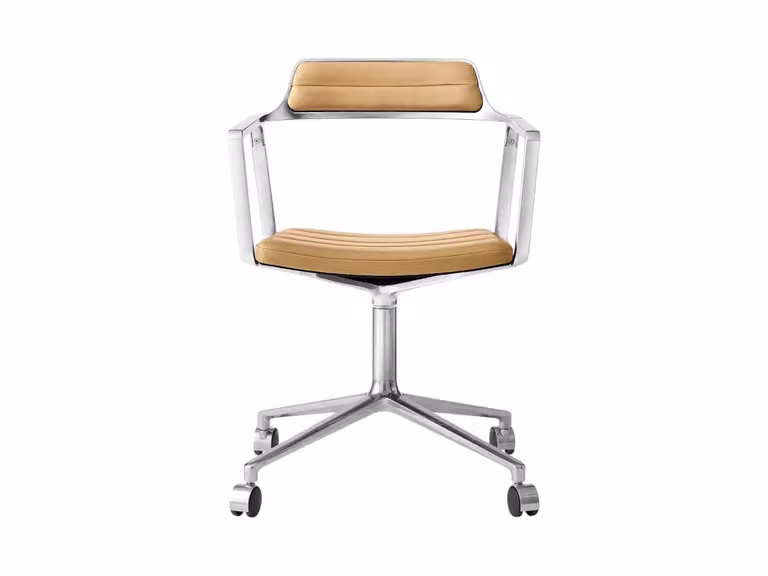 Vipp452 Sedia Girevole con rotelle