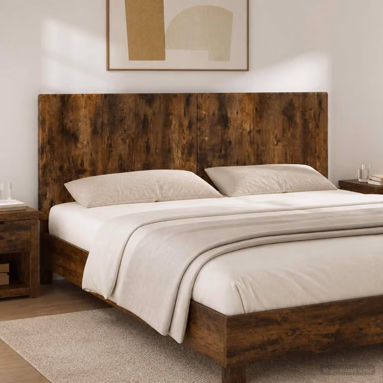 Testiera da muro vidaXL BREDA in legno ingegnerizzato Rovere Fumo marrone