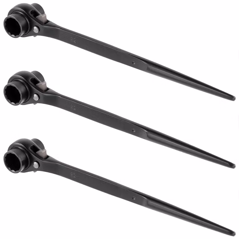Solidchoice - Set di elementi di collegamento per impalcature - 3 pezzi, 19/22 mm, neri, adatti per l'assemblaggio di impalcature
