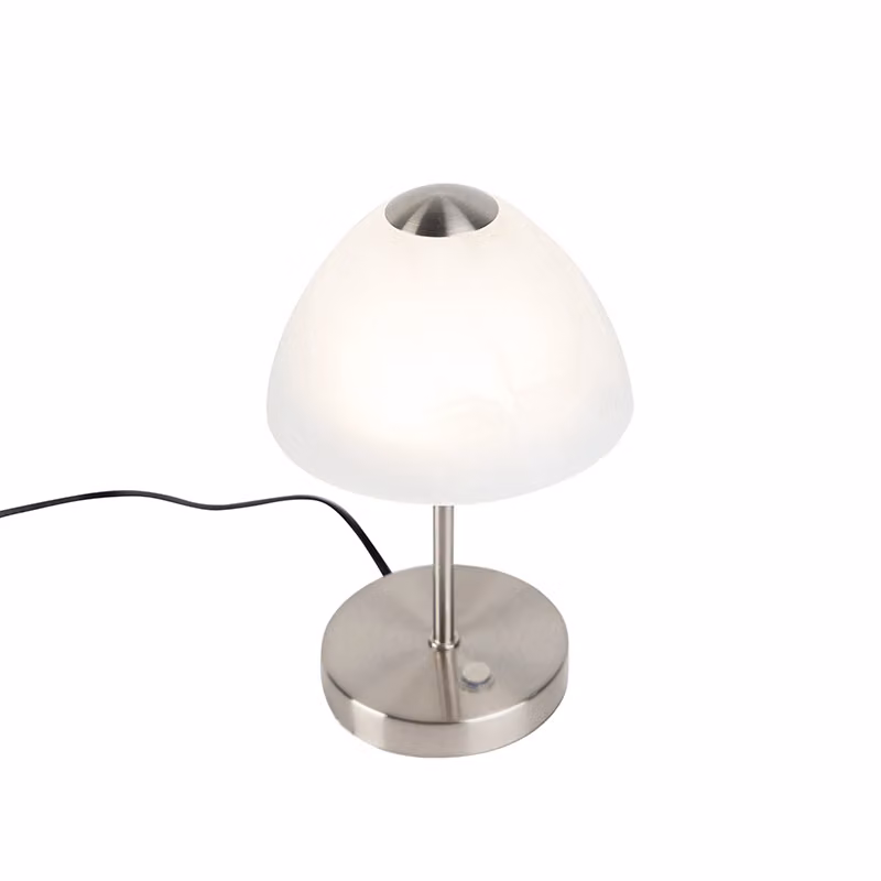 Lampada da tavolo a LED QUEEN bianco-argento 2,5 W, bianco caldo 200 lm, metallo, dimensioni: 24x15x15 cm, IP20, RL