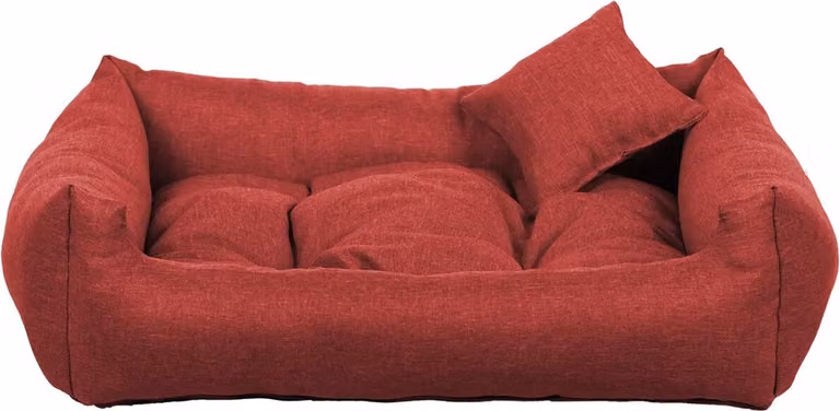 Letto rettangolare per cani SAWANA, rosso - 55 cm x 45 cm