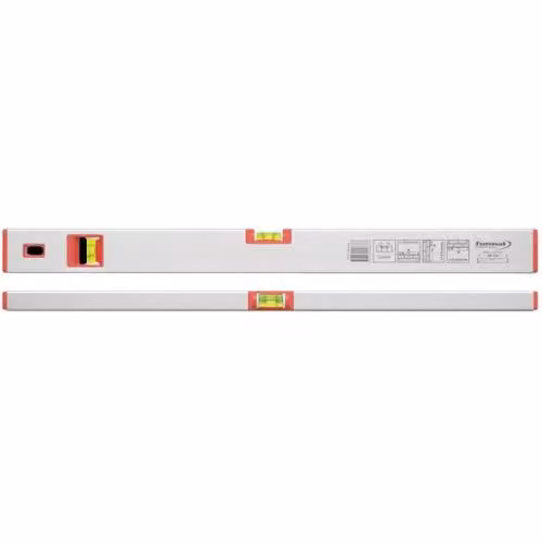 Livella a bolla d'aria LM anodizzata argento 30cm