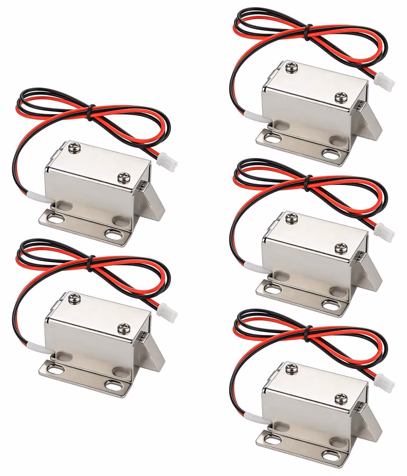 Serratura elettromagnetica, set di 5 pezzi, 12V DC, per sistemi di sicurezza