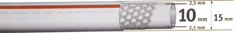 LILIE tubo flessibile per acqua potabile 10x15 mm acqua calda / al metro