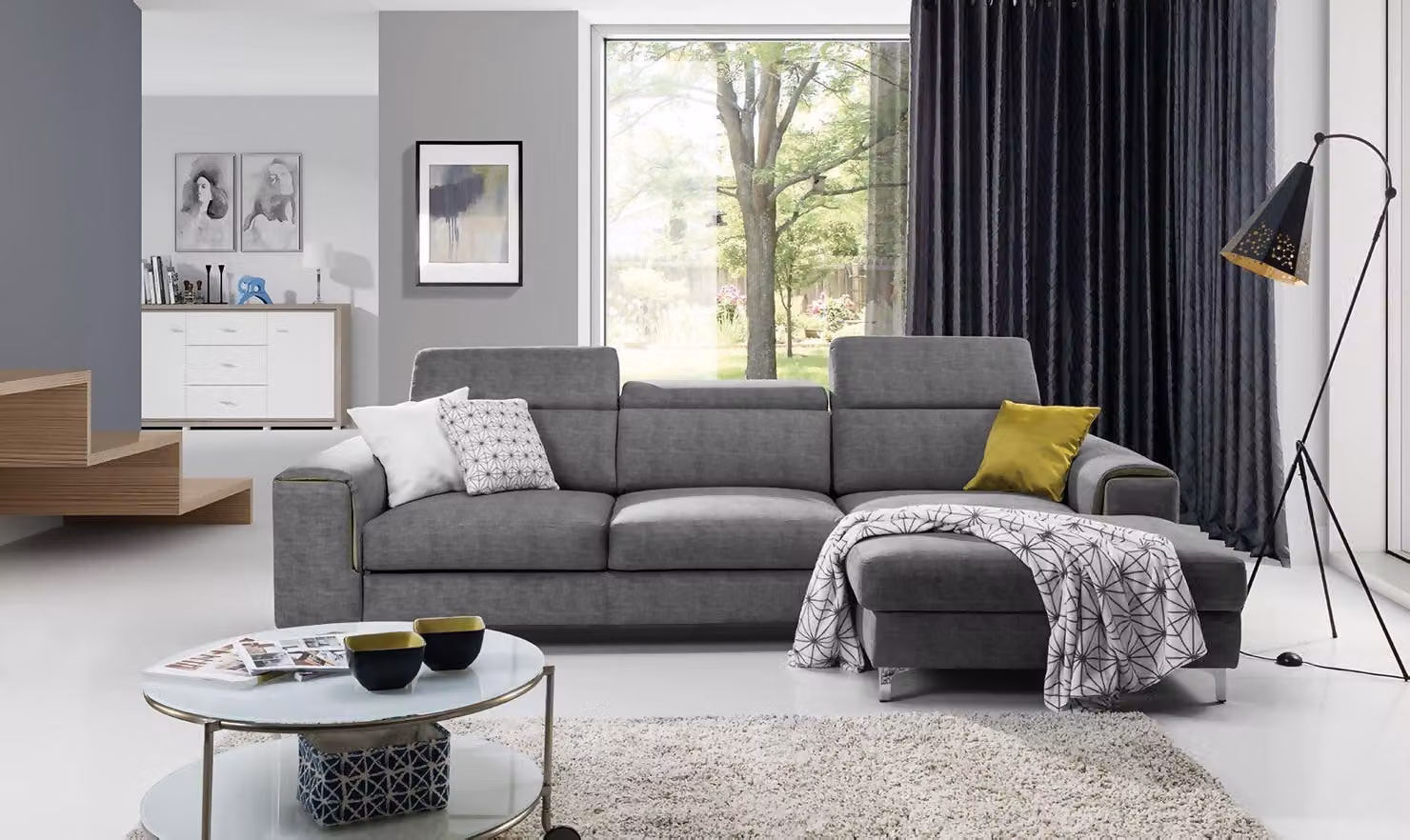 Schlafsofa Sofa Polster Wohnzimmer Ecksofa Textl Sitz Garnitur Funktions Couch