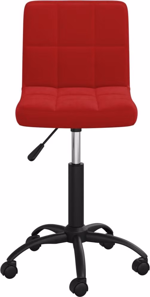 vidaXL Sedia da pranzo girevole in velluto rosso vino