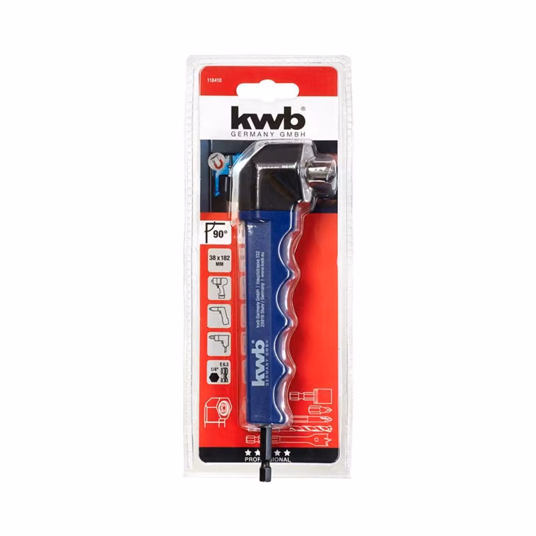 kwb attacco per punta e trapano angolare a 90° 118410 (118410)