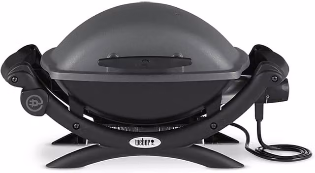Barbecue elettrico da tavolo Weber Q 1400 Nero e Grigio con griglia in ghisa e termometro