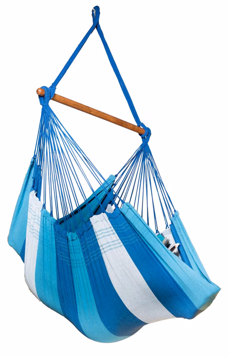 MacaMex Relaxa Oceano sedia pensile cotone blu Sedia pensile