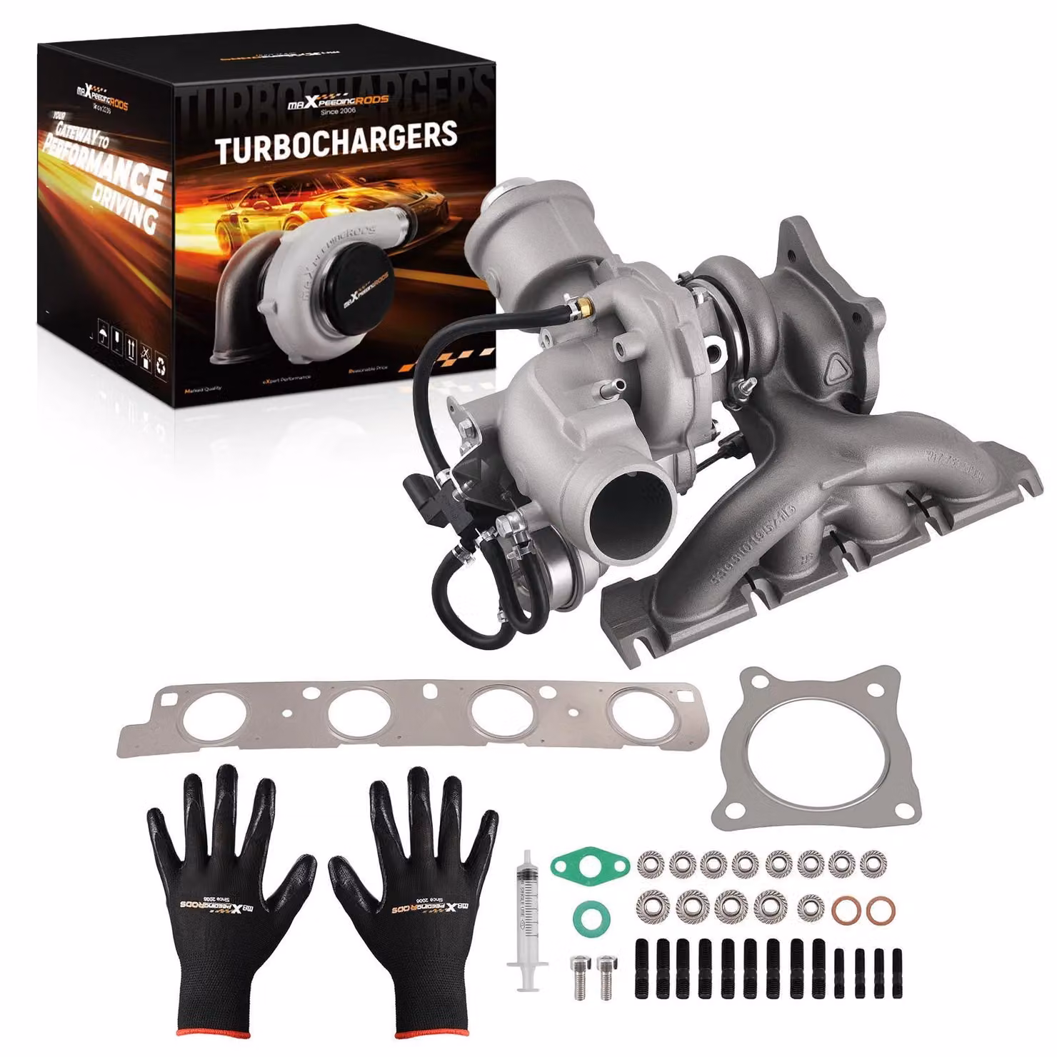 Turbocompressore - Gruppo turbo K03 - compatibile con A4, A6 2.0T B7 - Codici motore BUL, BWE, BGB - Anno di produzione 2005-2008 - 56x41x28 cm - 14,6 kg