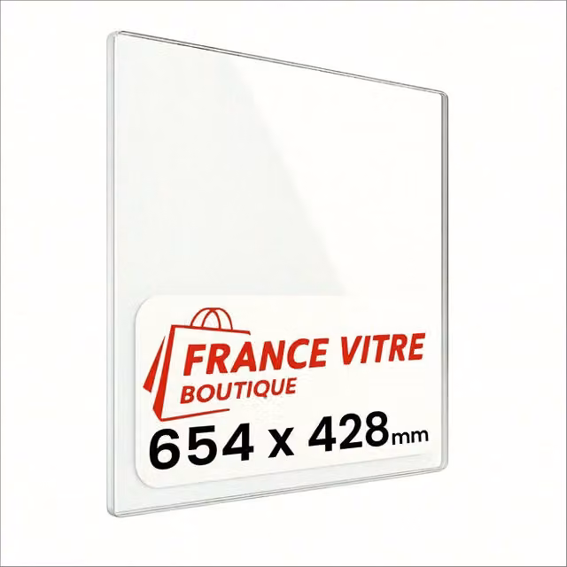 Vetro di ricambio per stufa a legna e caminetto Supra modello 163-vl, resistente al fuoco, L: 65,4 cm x H: 42,8 cm x P: 0,4 cm – 1