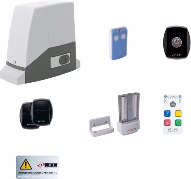 Kit per cancello scorrevole Life Setup AC8RM DL 1KT0590000 automazione originale colore bianco