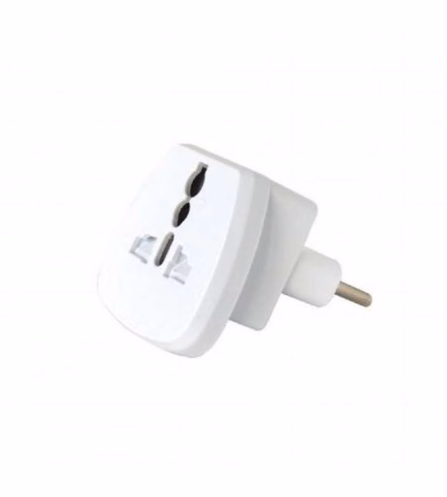 Adattatore Universale con Spina 10A 2P+T V-TAC Colore Bianco
