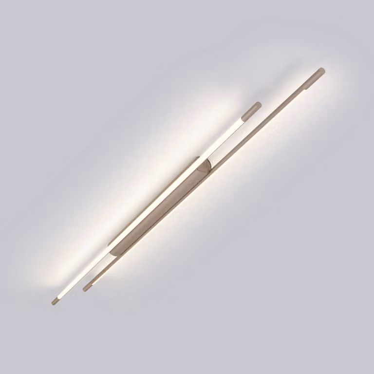 Helestra Plafoniera a LED LEDA, dimmerabile, Marrone / Ruggine, Studio / Ufficio, Alluminio, Plafoniera LED