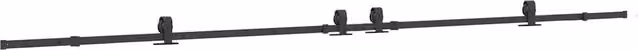 Kit di Binari per Porte Scorrevoli CFW4626680 in Acciaio Inox Nero Opaco Lunghezza: 400 cm