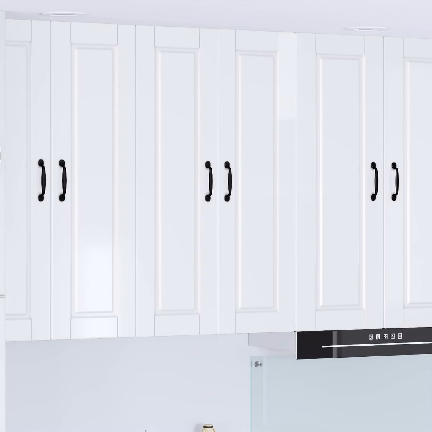 Armadietto a muro moderno vidaXL PORTO Bianco Lucido L: 60 cm, P: 31 cm, H: 100 cm