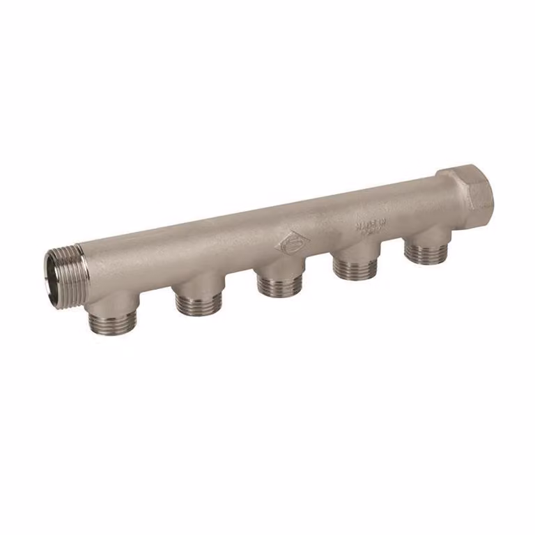 Collettore universale a 5 vie idraulico 3/4" x 1/2" riscaldamento ad acqua IG/AG