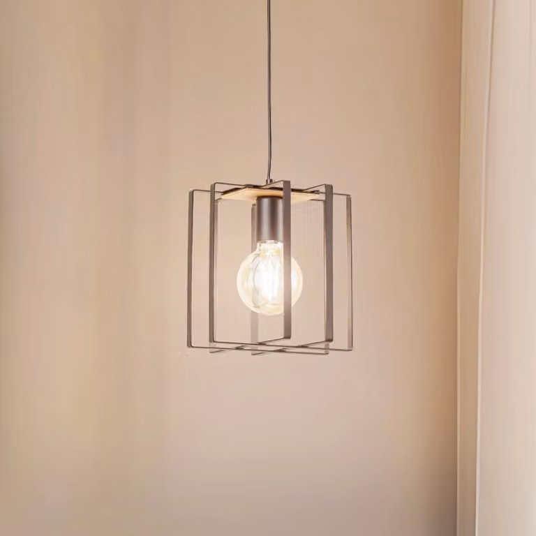 Lampada a sospensione Fiete Luminex, dimmerabile, Nero, Soggiorno / Sala da pranzo, Metallo, Lampada a sospensione