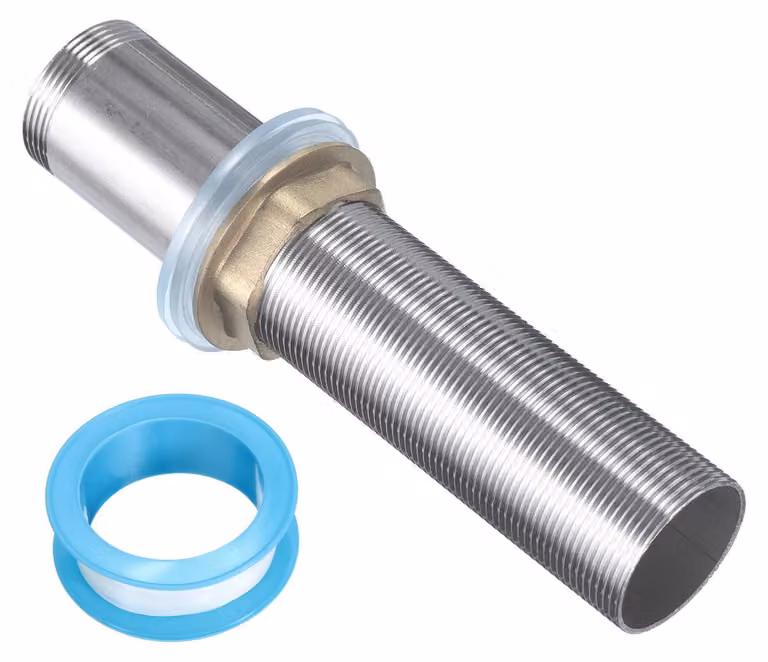 Prolunga per rubinetto, 15,2 cm, acciaio inossidabile con filettatura