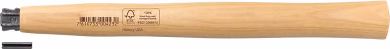 Manico di ricambio in legno di hickory con cuneo, 32 mm