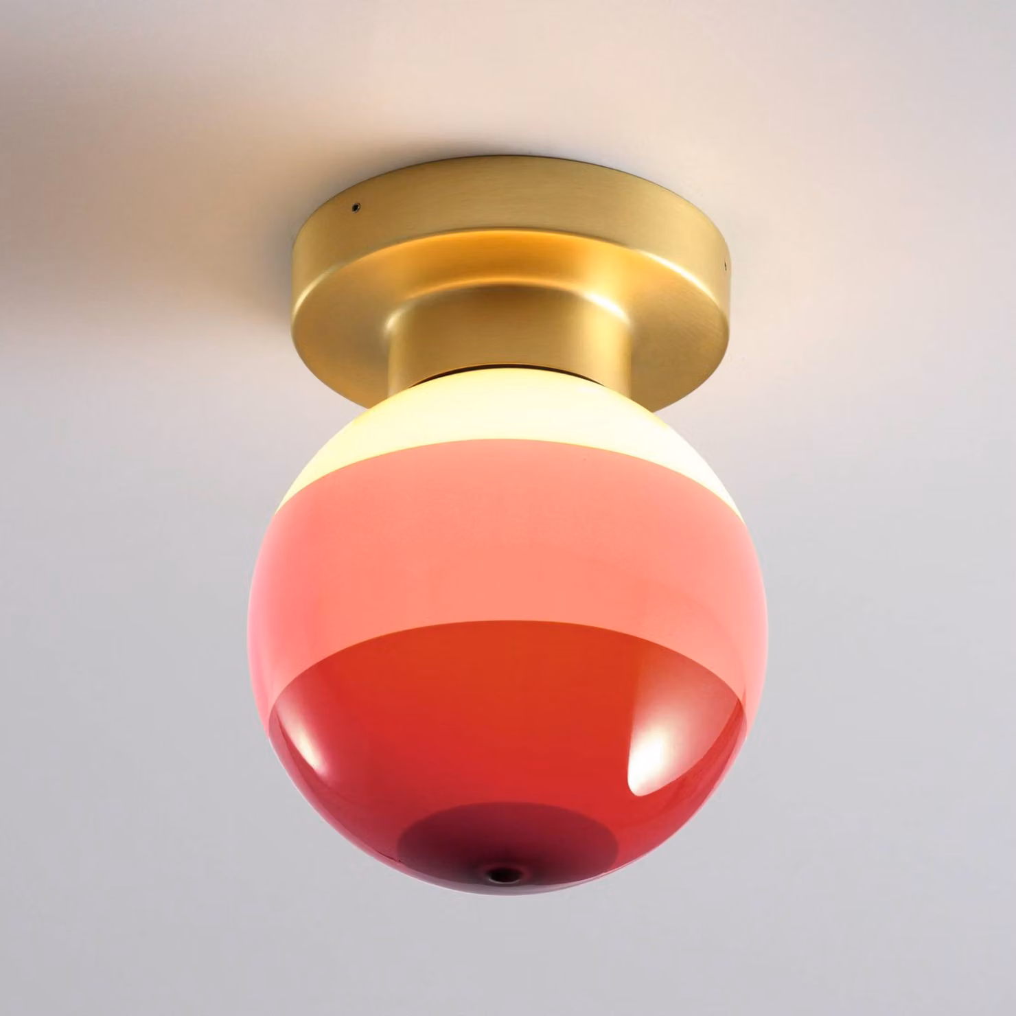 MARSET Applique da parete di design Dipping Light A2, dimmerabile, Ottone / Oro, Soggiorno / Sala da pranzo, Metallo, Design, Applique