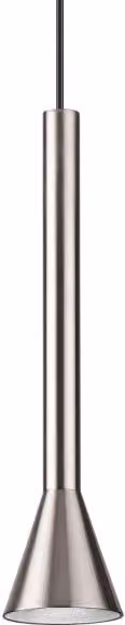 Lampada A Sospensione Diesis Ideal-Lux Argento con Vetro Trasparente e LED