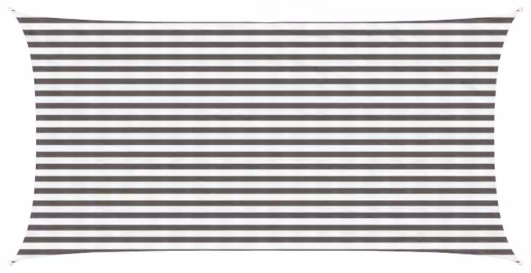 Telo Ombra Grigio chiaro e bianco 2,5 x 5 m HDPE