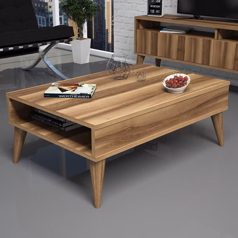 Skye Decor, Best- Best CTN, colore noce, tavolini da salotto, 34,6x90x60 cm, pannello truciolare rivestito al 100% in melamina