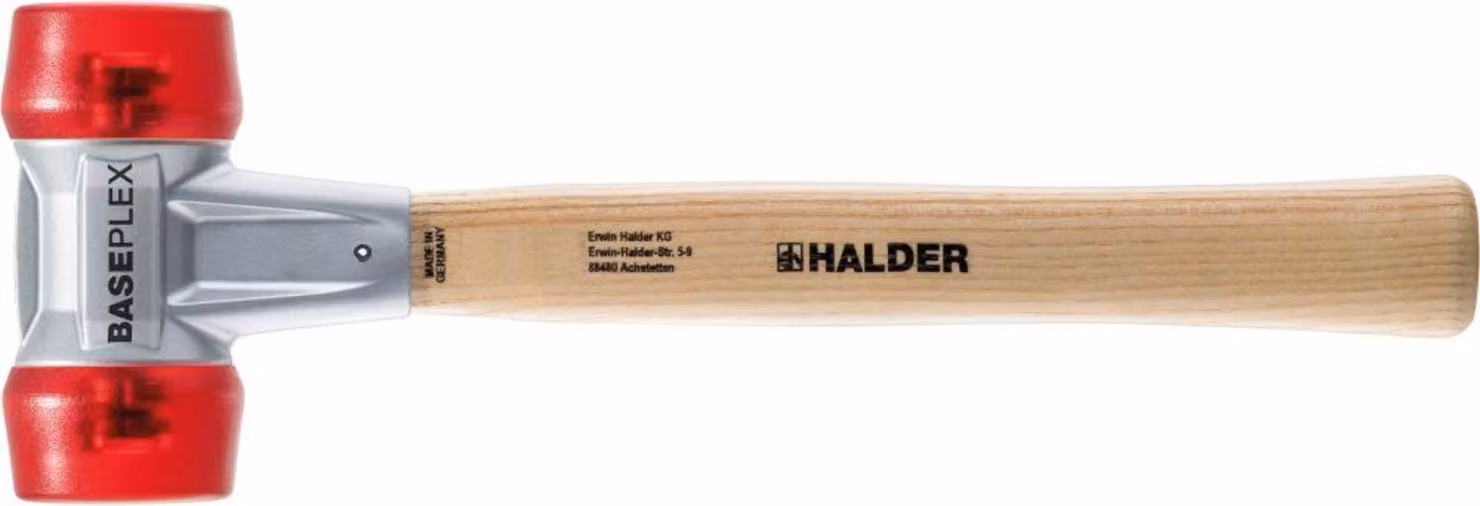 Mazza Halder a faccia morbida Baseplex lunghezza 270mm diametro testa 25mm 230g rosso - Acetato di cellulosa - 3906025