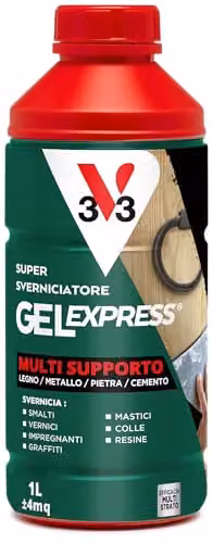 V33 Sverniciatore Formula Gel Ad Azione Profonda Universale 1 Lt