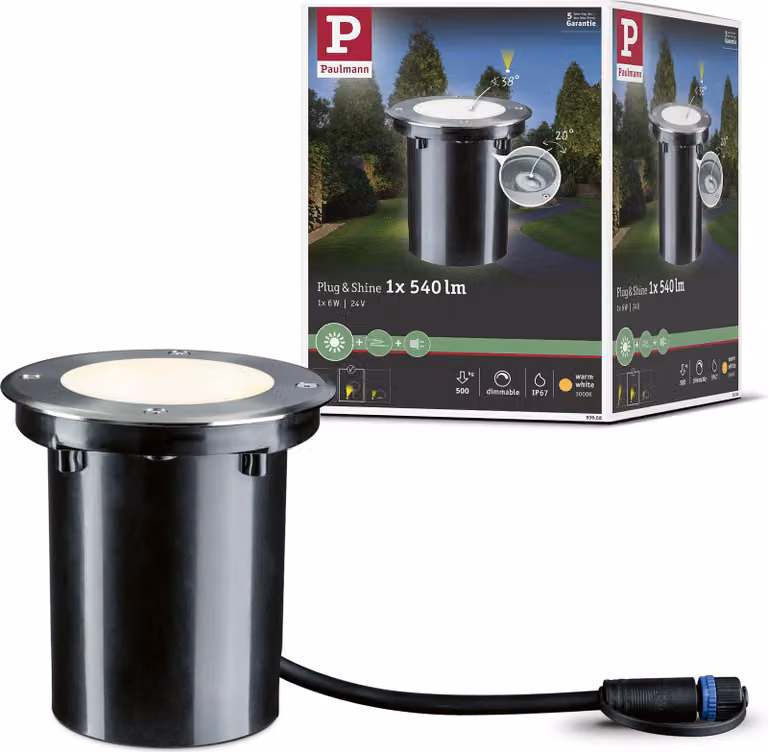 Paulmann Plug & Shine LED Bodeneinbauleuchte Floor Einzelspot