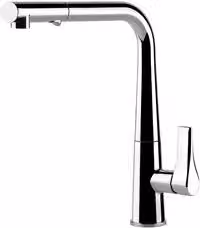 Miscelatore per cucina con doccetta estraibile Gessi Proton in finitura cromo lucido