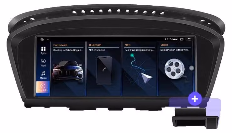 CarPlay, compatibile con BMW Serie 3 E60 E61 E63 E64 e Serie 5 E90 E91 E92 E93 (2004-2012), WiFi 4-64 GB CIC
