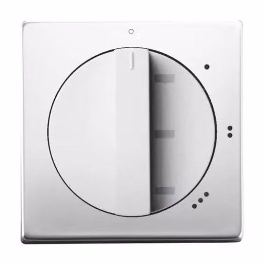 Busch-Jaeger 2542 DR/01-866 Disco centrale, con manopola girevole, con stampa in acciaio inossidabile