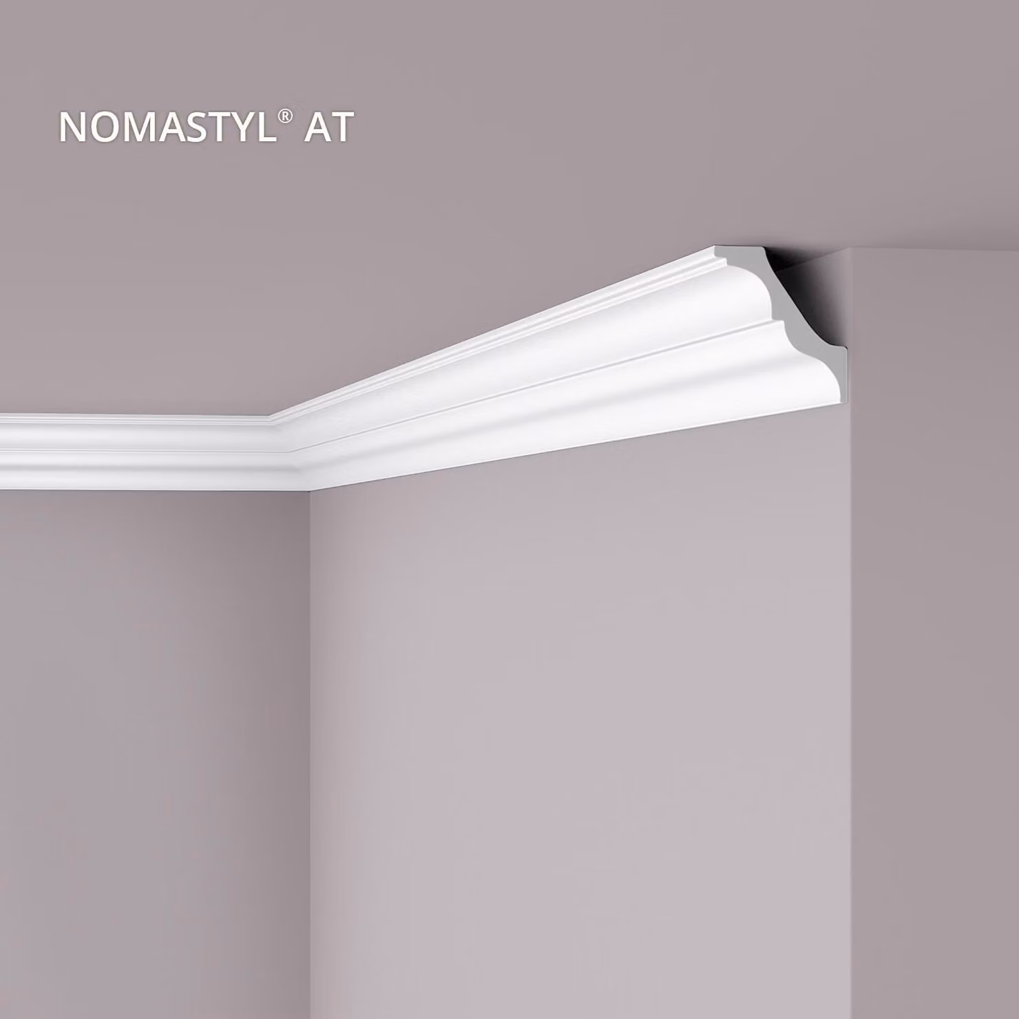 Cornice a soffitto NMC AT NOMASTYL Noel Marquet Battiscopa decorativo Battiscopa decorativo moderno colore bianco 2 m