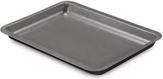 Teglia rettangolare antiaderente in acciaio inox Happy Hour Nero e Grigio L: 37 cm x P: 32 cm