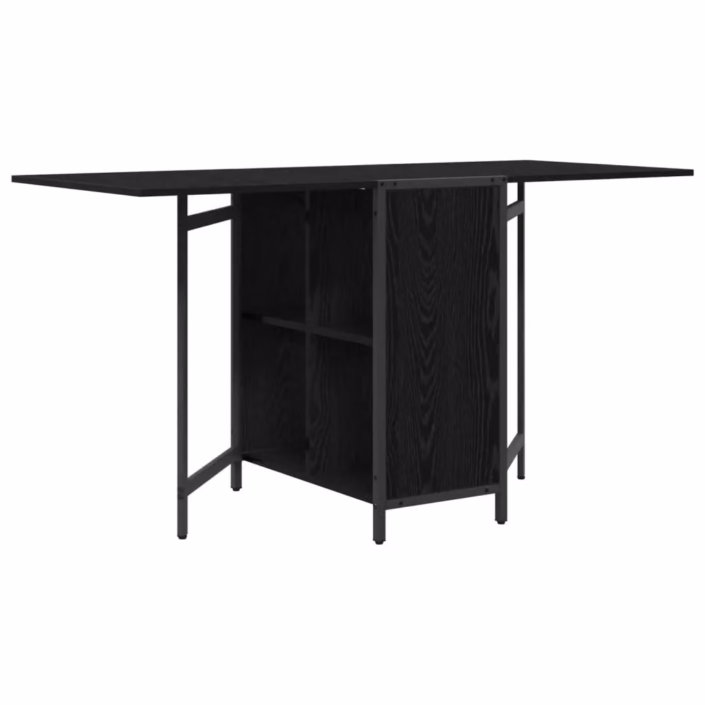 Tavolo da pranzo rettangolare moderno vidaXL in legno composito e metallo, L: 144 cm, P: 60 cm, H: 75 cm – 2